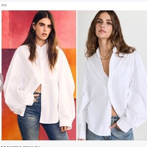 R13 Ziggy Button Down Shirt  size XS